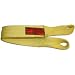 Stren-Flex EET1-904-5 Type 4 Heavy Duty Nylon Twisted Eye and Eye Web Sling, 1 Ply, 6400 lbs Vertical Load Capacity, 5' Length x 4" Width, Yellow