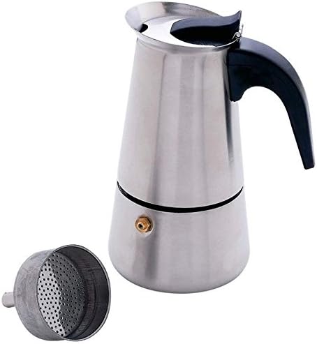 Stainless 4 Cup Stovetop Espresso Maker Coffee Pot Percolator Brewer Latte Mocha