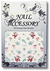 Fit You Hotbuyking Tm:3D Mix Christmas Mini Nail Art Glitter Stickers For Nails Decorations (Christmas Tree, Santa House, Sleigh, Snowman,Stockings,Candy Cane,Santa,Reindeer, Sleigh)