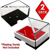 2 Deck Professional Grade Acrylic Discard Holder with Top - Casino Supplies > Blackjack Supplies