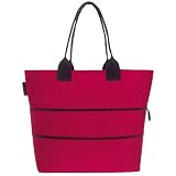 Solid Red Reisenthel Expandable Travel Shopper Bag - Two bags in One