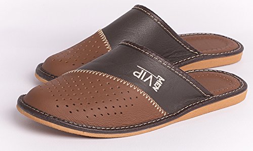 Mens House Slippers | Genuine Leather | _vip ...