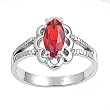 Sterling Silver Baby Ring - 2mm Band Width - 11mm Face Height - Sizes: 1,3,4,5 Ruby CZ Sterling Silver Baby Ring - 2mm Band Width - 11mm Face Height - Sizes: 1,3,4,5 Ruby CZ