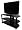 Icon Excel 4250 - Glass Stand For LCD & Plasma TV - Up To 60KG - Black