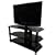 Icon Excel 4250 - Glass Stand For LCD & Plasma TV - Up To 60KG - Black