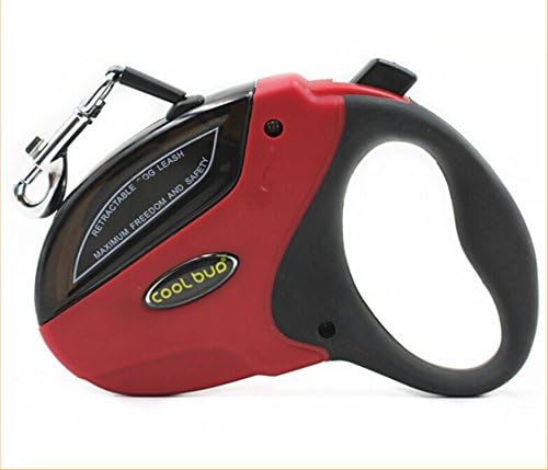 UPmagic Retractable Dog Leash,16-Feet Length, Support up to 110 Pounds for Small, Medium, Large Dog, 50% off Retail Price, Nylon Ribbon Style (red)