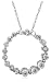 10k White Gold Journey Circle Pendant (1/2 cttw, H-I Color, I3 Clarity)
