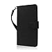 MPERO HTC One Max Wallet Case, [Flex Flip] Cover with Card Slots and Wrist Strap (Black)