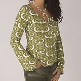 Bara Glad Maternity & Nursing Leksand Long Sleeve Top Green (Code: 2)