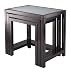 Winsome Copenhagen Nesting Table Set with Glass top, 3-Piece