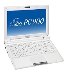 ASUS Eee PC 900 8.9-Inch Netbook (Intel Mobile Processor, 1 GB RAM, 12 GB Solid State Drive, XP Home, 4 Cell Battery) Pearl White