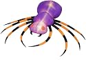 Gemmy 2775710 Airblown Inflatable - Black Widow Spider, 8 Feet Wide