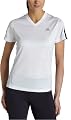 adidas Women's RESPONSE Short-Sleeve Tee, White, Black, X-Large