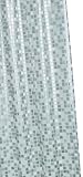 Croydex Silver Mosaic PVC Shower Curtain