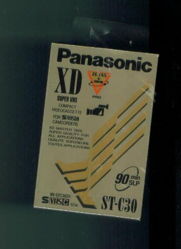 Panasonic XD Super VHS Compact Videocassette for SVHSC CAMCORDERS XD MASTER TAPE. 90 MIN SLP