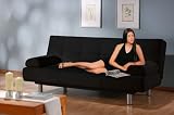 Serta Auburn Sofabed Lounger, Black