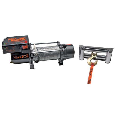 Mile Marker 12/24 Volt DC Electric Winch - 8000-Lb. Capacity