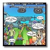 Londons Times Funny Society Cartoons - The Great Plains - Wall Clocks