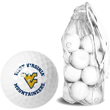 West Virginia Mountaineers Wvu Ncaa Clear Pack 15 Golf Balls