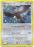 Pokemon Diamond & Pearl Holofoil Rare Card Staraptor 16/130