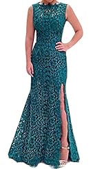 Sexy Vintage Lace Backless Sleeveless Cocktail Floor Length Polyester Natural   Waistline Evening Dress/Homecoming Dress/Prom Dress/Party Dress 