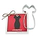 Ann Clark Cookie Cutters Little Black Dress Cookie Cutter, 4.4