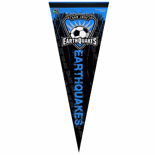MLS San Jose Earthquakes 12-by-30 Inch Premium Quality Pennant
