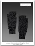 【Autumn Cashmere】【オータム<strong>カシミヤ</strong>】Leopard Fingerless Gloves in Pepper Combo<strong>カシミヤ</strong>レオパードデザイングローブ【予約商品r】
