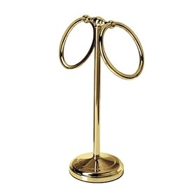  Gatco 1454PB Countertop Towel Ring, Polished Brass