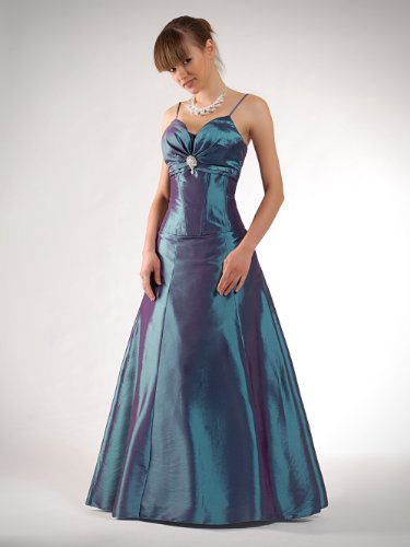 CityGirl – 3429 Abendkleid Ballkleid 2-teilig in Petrol Gr. 34-50