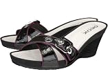 Geox 'Roxy' Wedge Sandals Womens - Black / Purple