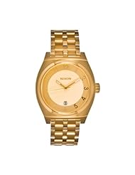 Nixon Quartz Monopoly All Gold Band Gold Dial Womens Watch A325-502
