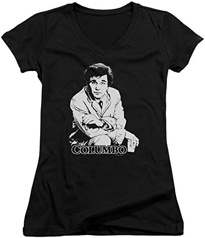 Columbo Detective Mystery Lapd TV Series Title Juniors V-Neck T-Shirt Tee