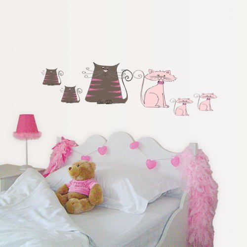 Eurographics DS-LIF1009 Bonnie und Clyde Katzen 25 x 35 cm, Decosticker (wiederabl&ouml;sbar) - Preisvergleich