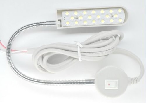 Faretto flessibile per macchina da cucire. Più luminoso, con 3 file di led!