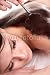 Wallmonkeys Peel and Stick Wall Decals - Girl Having Chocolate Bodyl Mask . - Removable Graphic