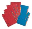 Europa Subject Dividers Pressboard 300 micron Europunched 5-Part A4 Assorted - Ref 4801 (Pack 25)