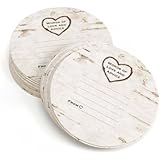 Hortense B Hewitt Wood Grain Design Words of Advice Coasters, Set of 25