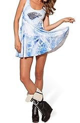 Vintage Bubble Dress Flared-Skirt Floral Print Tank Polyester/Spandex Club Dress/Party Dress/Tunic 