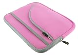 Pink Tri-Pocket Neoprene Sleeve Case for Apple iPad 3G 16GB (iPad NOT Included) Special Prices