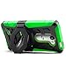 Evocel New Generation Series Phone Case Compatible with LG Leon, LG Tribute 2 (LS665), LG Destiny L21G, LG Power L22C, LG Risio with Belt Clip Holster and Kickstand, Green