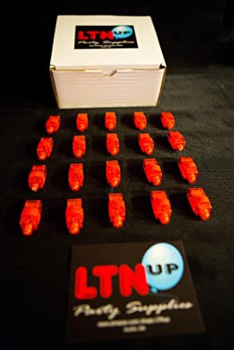 LED All Red Party Pack by LTNUP Party, 96 LED Finger lights (All Red), Light the Night Up with this awesome LED Party Pack!