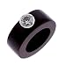 Trendy Hip Brown Wood CZ Diamond Engagement Ring