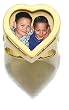 Custom Photo Heart Ring  Solid 14k Yellow Gold Heart Ring Created From Your Favorite Photo