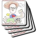 Surreal Art Garfunkle   Set Of 4 Coasters   Soft
