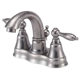 Danze D308140DN Fairmont Centerset Double Handle Faucet with Lever Handles, Distressed Nickel