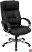 Leather Office Chair - High Back Executive Chair - BT-9002H-BK-GG