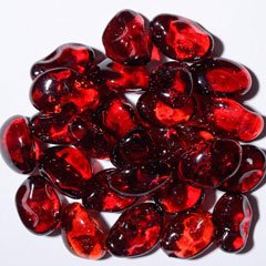 Strawberry Firepit Glass Medium 22 Lb Bag
