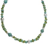 Kingman Turquoise and Peridot Necklace