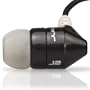 JBuds J2 Premium Hi-Fi Noise-Isolating Earbuds (Black/Chrome Silver)